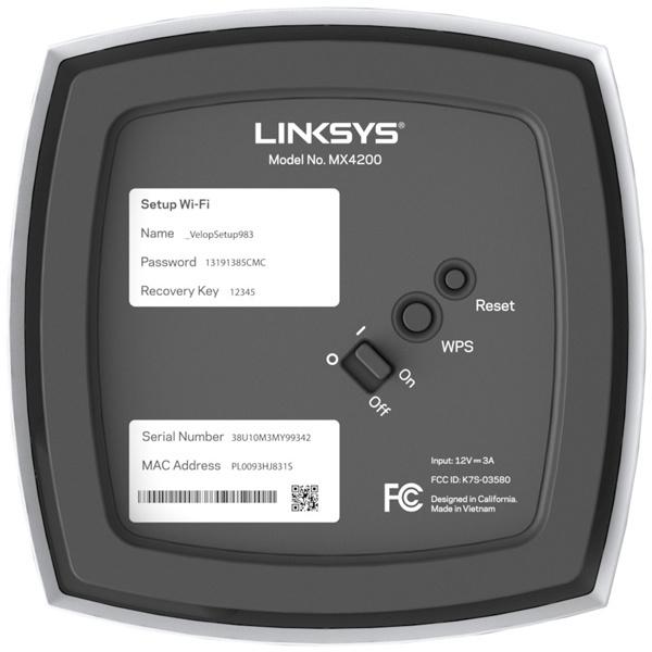 LINKSYS MX4200-JP Velop AX4200 Wi-Fi 6 トライバンド メッシュルーター （2402 + 1201 + 574 Mbps）｜podpark｜07