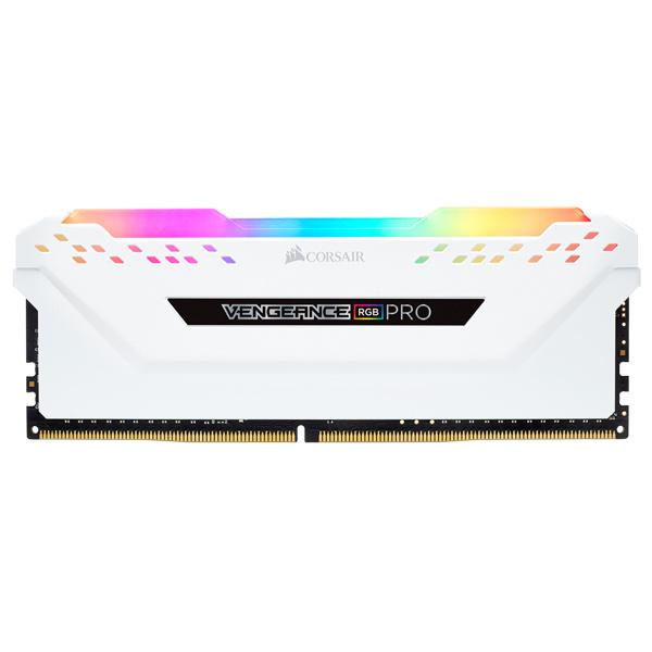 メーカー直売 コルセア(メモリ) CMW16GX4M2D3600C18W DDR4 3600MHz 8GBx2 288pin DIMM Unbuffered Vengeance RGB PRO White Heat spreader RGB LED