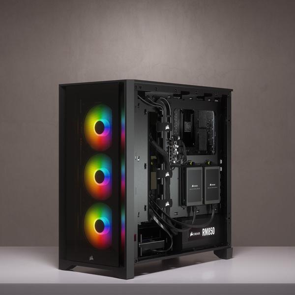 コルセア(メモリ) CC-9011204-WW ATX ミドルタワー PCケース iCUE 4000X RGB Tempered Glass -Black-｜podpark｜19