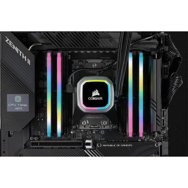 コルセア(メモリ) CMH16GX4M2Z3600C18 DDR4 3600MHz 8GBx2 DIMM 18-22-22-42 XMP 2.0 VENGEANCE RGB PRO SL Black for AMD Ryzen｜podpark｜08