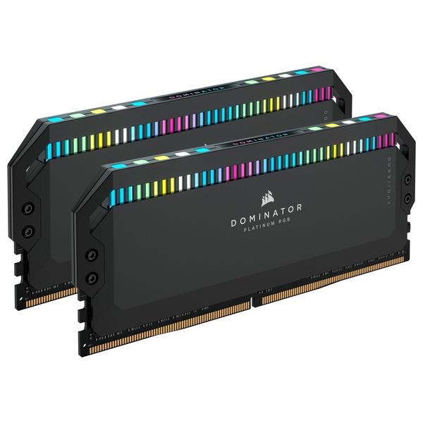 コルセア(メモリ) CMT32GX5M2E6200C36 DDR5 6200MT/ s 32GB(16GBx2) UDIMM 36-46-46-100 XMP 3.0 DOMINATOR PLATINUM RGB DDR5 Black 1.4V｜podpark｜02