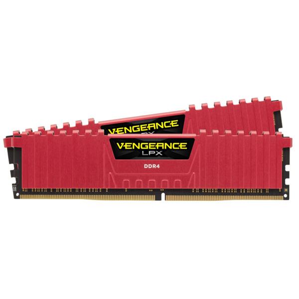 コルセア(メモリ) CMK32GX4M2A2666C16R DDR4 2666MHz 8GBx2 288pin DIMM Unbuffered 16-18-18-35 Vengeance LPX Red