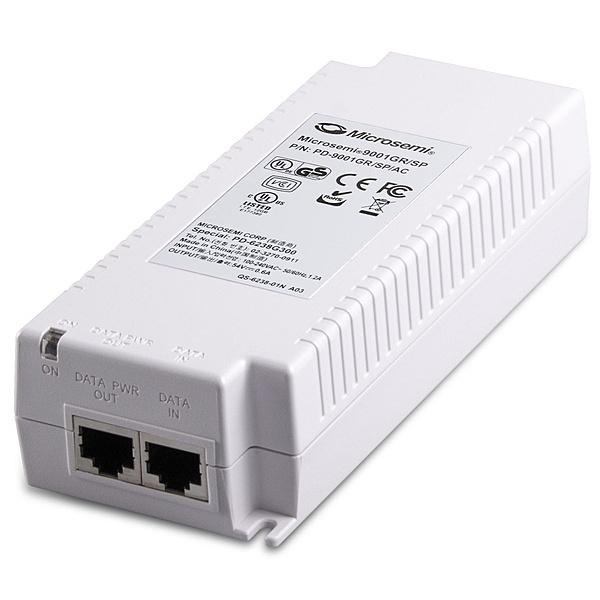 MicrosemiCorporation PD-9001GR/SP/AC-JP PoEインジェクタ 1ポート 30W 802.3at（落雷対策付、ACケーブル付）