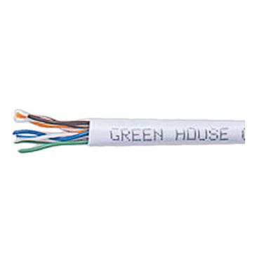 GREEN HOUSE GH-CBE300M カテゴリー5e対応 LANケーブル コネクタ無し より線 アイボリー 300m