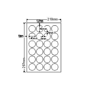 ナナクリエイト　CL18　レーザプリンタ用ラベル(24面)普通紙タイプ