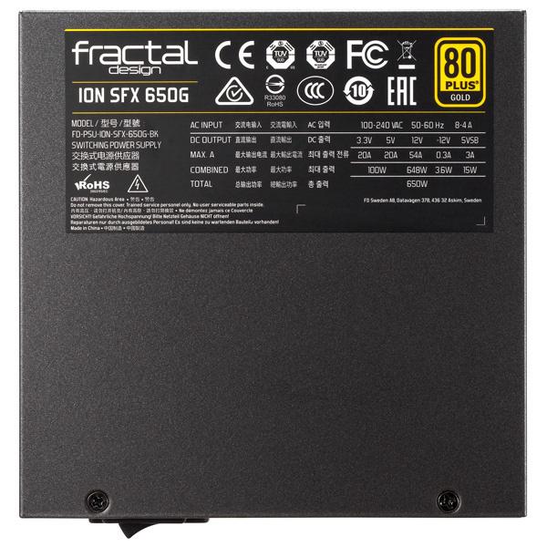 Fractal Design FD-PSU-ION-SFX-650G-BK 電源ユニット Ion SFX 650G