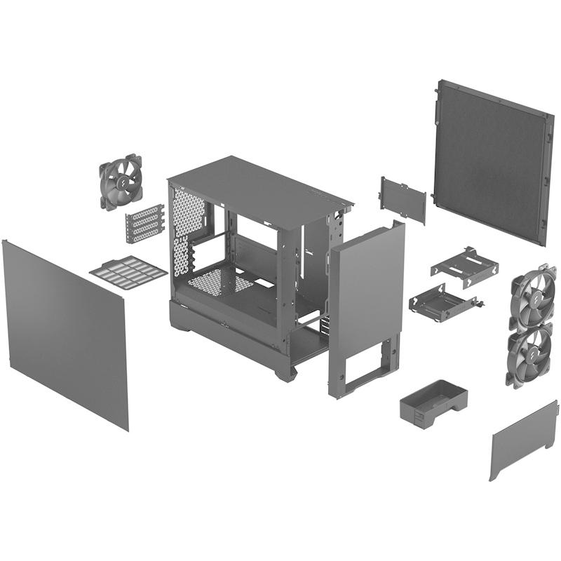 Fractal Design FD-C-POS1M-01 ミドルタワー型PCケース Pop Mini Silent Black Solid_11