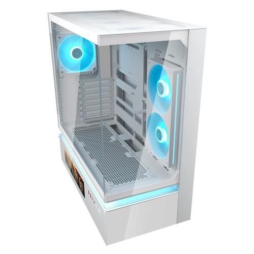 COUGAR CGR-2DA4W-V CFV235 Vision White/ ミドルタワーケース/ ホワイト/ 独自のCFV構造/ パノラマデザイン/ 9.1…_1