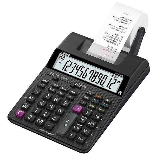 CASIO HR-170RC-BK 印刷者計算器