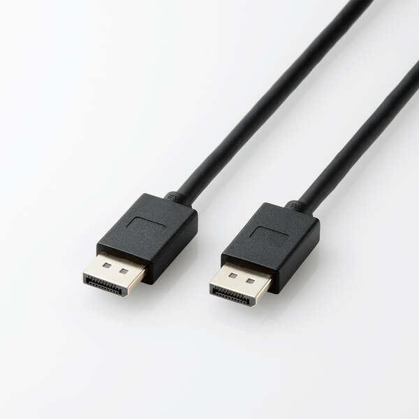 ELECOM CAC-DP1410BK2 DisplayPortケーブル/ ver1.4対応/ 1.0m/ ブラック
