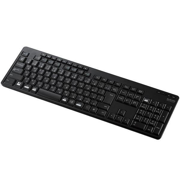 ELECOM TK-FBM118SKBK フルキーボード/ Bluetooth/ 静音設計/ 抗菌/ ブラック