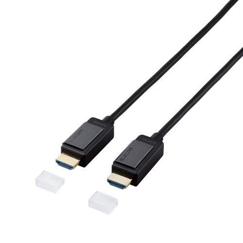ELECOM DH-HDLOA05BK 長尺HDMIケーブル/ アクティブオプティカル/ 4K対応/ 無給電タイプ/ 5m