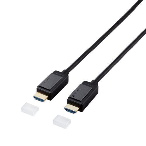 ELECOM DH-HDLOA10BK 長尺HDMIケーブル/ アクティブオプティカル/ 4K対応/ 無給電タイプ/ 10m