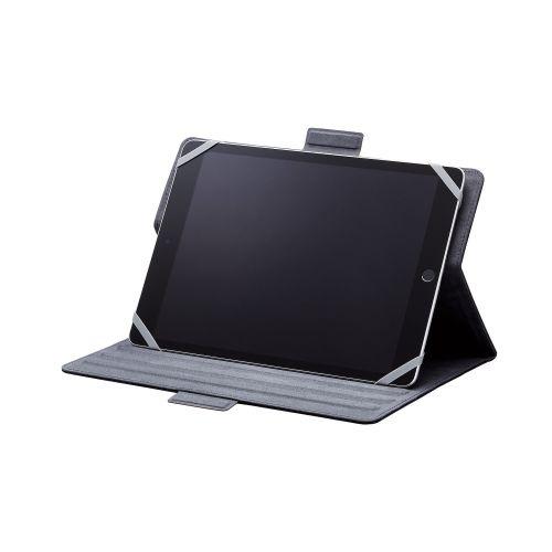 ELECOM TB-10HPG3LBK タブレット汎用手帳型ケース/ ソフトレザー/ 3アングル/ ハンドベルト/ ペンホルダー/ 8.…｜podpark｜04