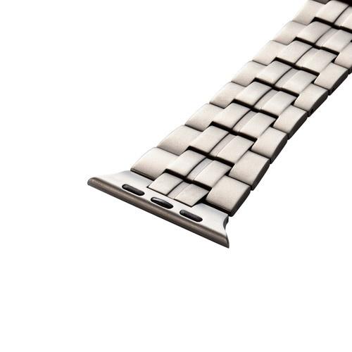 ELECOM AW-49BDTITSV Apple Watch 49/ 45/ 44/ 42mm用バンド/ チタン/ シルバー_3