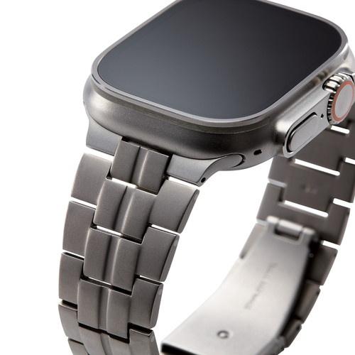 ELECOM AW-49BDTITSV Apple Watch 49/ 45/ 44/ 42mm用バンド/ チタン/ シルバー_5