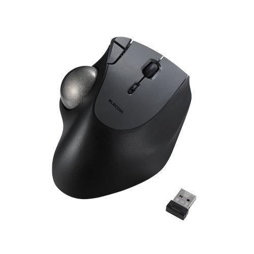 M-IT10DRBK トラックボールマウス/ IST/ 36mmボール/ 親指/ 人工ルビー支持/ 無線2.4GHz/ 5ボタン/ 【連射】 ブラック