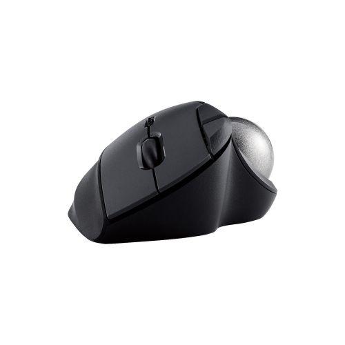 M-IT10DRBK トラックボールマウス/ IST/ 36mmボール/ 親指/ 人工ルビー支持/ 無線2.4GHz/ 5ボタン/ 【連射】 ブラック