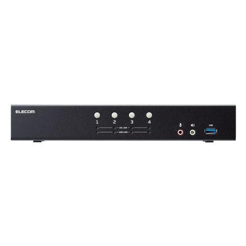 ELECOM KVM-NDUS4 パソコン切替器(KVM)/ DisplayPort/ 4ポートの画像