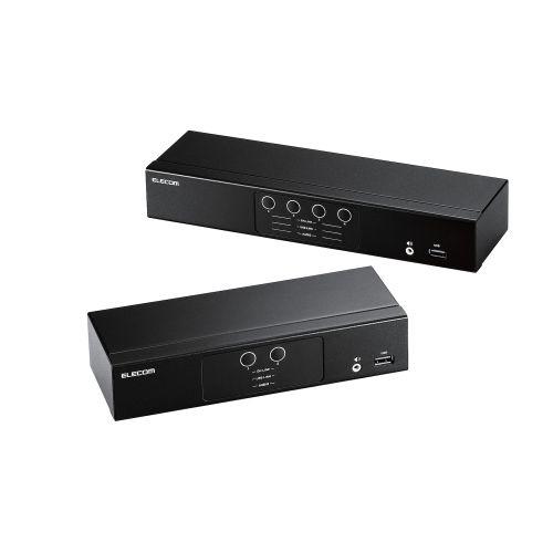 ELECOM KVM-NHUS4 パソコン切替器(KVM)/ HDMI/ 4ポートの画像