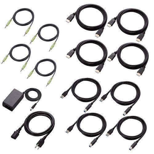 ELECOM KVM-NHUS4 パソコン切替器(KVM)/ HDMI/ 4ポートの画像