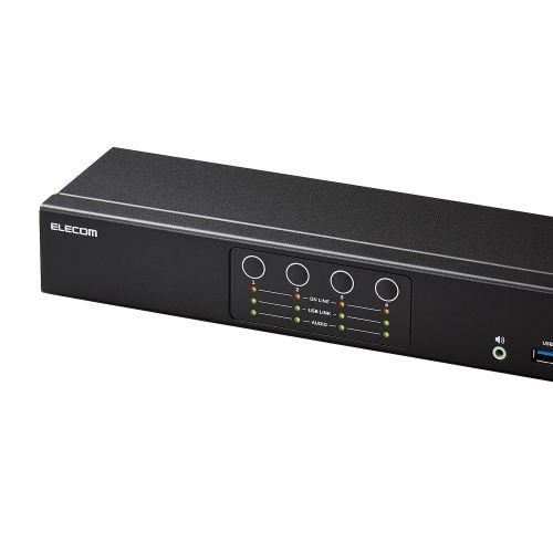 ELECOM KVM-NHUS4 パソコン切替器(KVM)/ HDMI/ 4ポートの画像