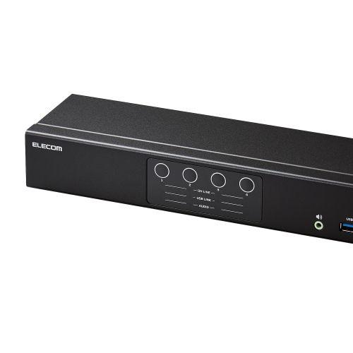 ELECOM KVM-NHUS4 パソコン切替器(KVM)/ HDMI/ 4ポートの画像