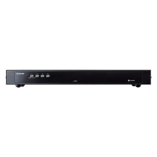 ELECOM KVM-RVUSN4 パソコン切替器(KVM)/ VGA(D-sub15pin)/ 4ポート/ ラック式の画像