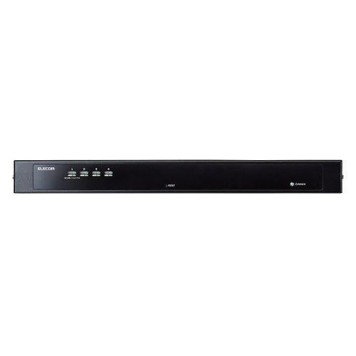 ELECOM KVM-RVUSN4 パソコン切替器(KVM)/ VGA(D-sub15pin)/ 4ポート/ ラック式の画像