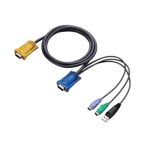 ELECOM KVM-RVUSN4 パソコン切替器(KVM)/ VGA(D-sub15pin)/ 4ポート/ ラック式の画像
