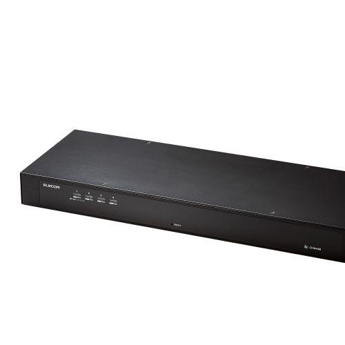 ELECOM KVM-RVUSN4 パソコン切替器(KVM)/ VGA(D-sub15pin)/ 4ポート/ ラック式の画像