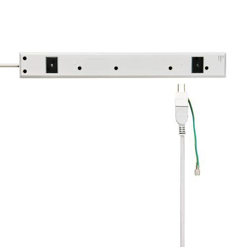 ELECOM T-H31050NM 法人用タップ/ 3P/ 抜け止め/ マグネット/ 10個口/ 5.0m_10