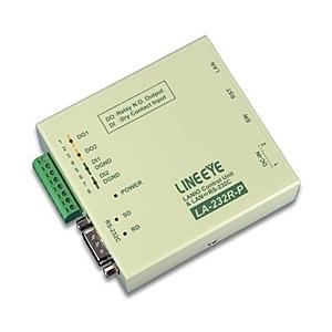 ラインアイ LA-232R-P LAN接続型デジタルIOユニット+LAN<=>RS-232C変換 リレー接点2出力/ ドライ接点2入力