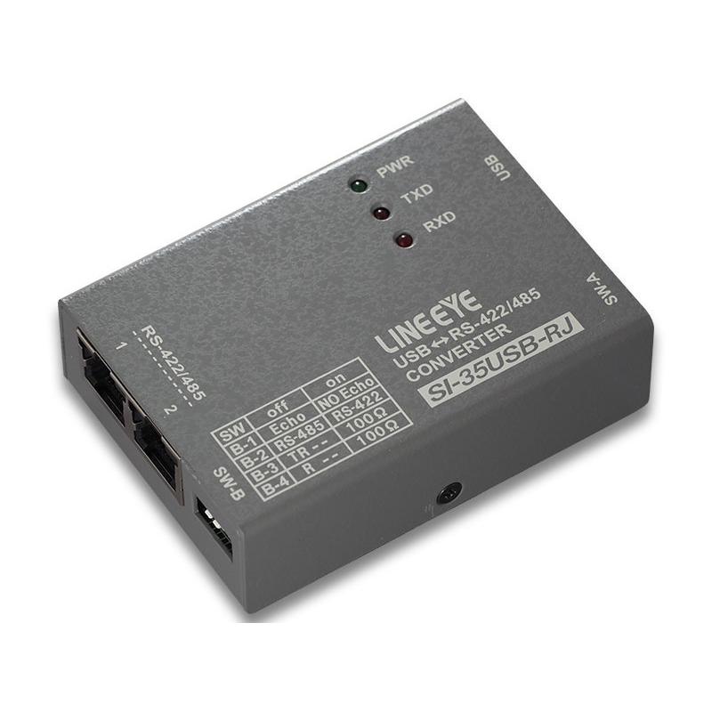 ラインアイ SI-35USB-RJ 小型インターフェースコンバータ USB<=>RS-422/ 485 RJ45タイプ