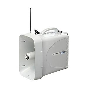 ユニペックス Twb 300 30w防滴形スーパーワイヤレスメガホン ホイッスル付 通達距離 約800m 音声 約1000m ホイッスル音 電池持続時間 音声 約22時間 ホイッスル音 約1分 防水性能はipx5を実現 激しい雨の中でも安心してワイヤレ 在庫目安