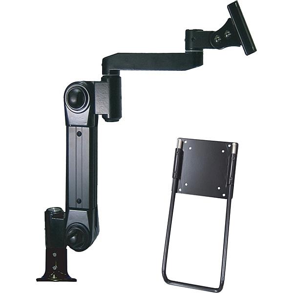 Live Creator ARM2-12AG2RB 高荷重型液晶モニタ・TV用VESA対応フランジグロメット式フレキシブルアーム(ブラッ…