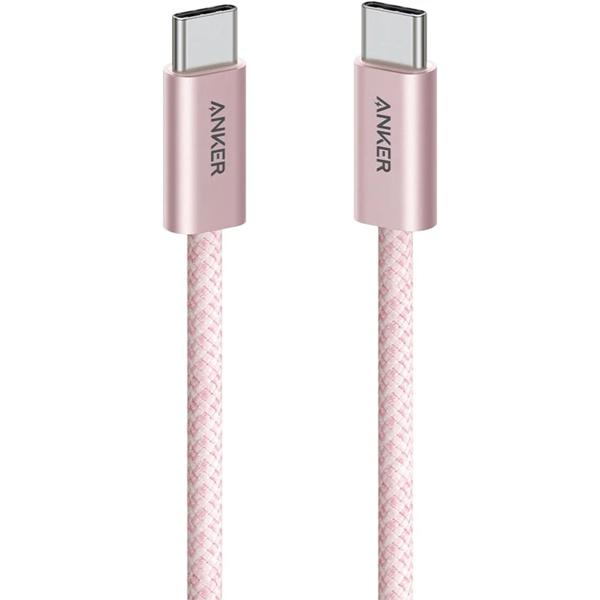 アンカー・ジャパン A8060151 Anker Zolo USB-C & USB-C ケーブル (240W 高耐久ナイロン) 1.0m ピンク