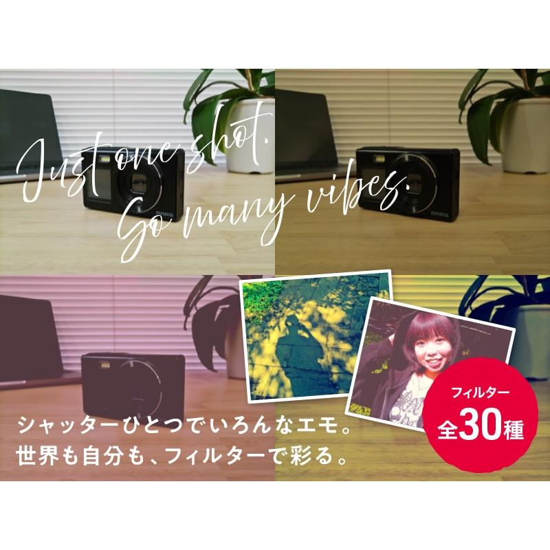 aiwaデジタル JA5-DCM0003(BK) コンパクトデジタルカメラ aiwa cam DCB-2 ブラック(1600万画素CMOSセ…_2