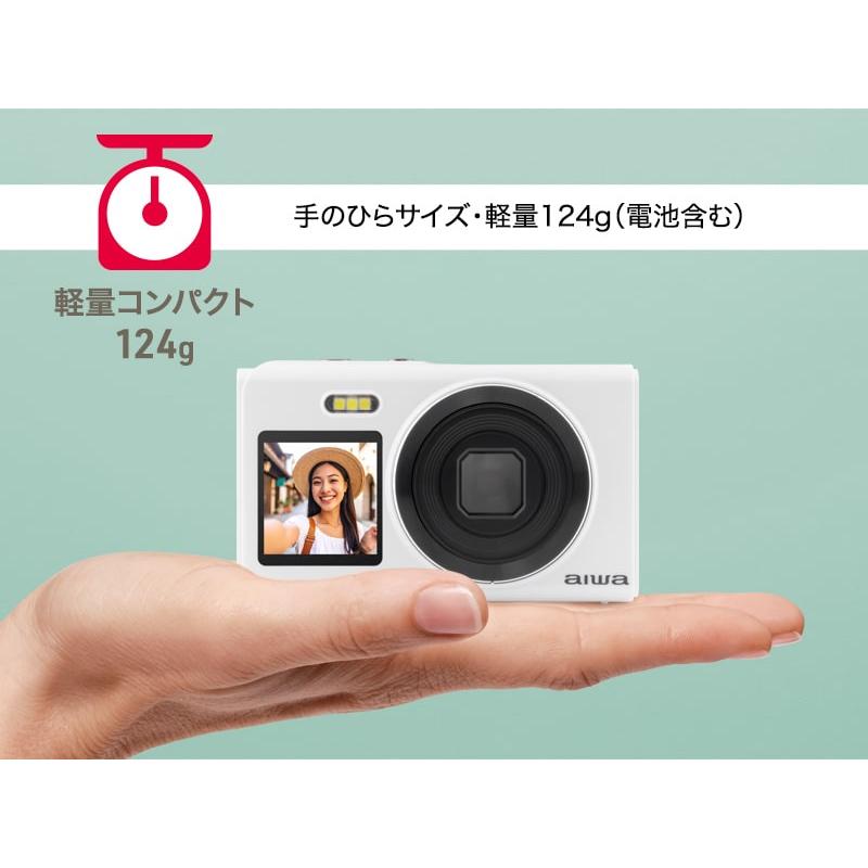 aiwaデジタル JA5-DCM0003(BK) コンパクトデジタルカメラ aiwa cam DCB-2 ブラック(1600万画素CMOSセ…_5