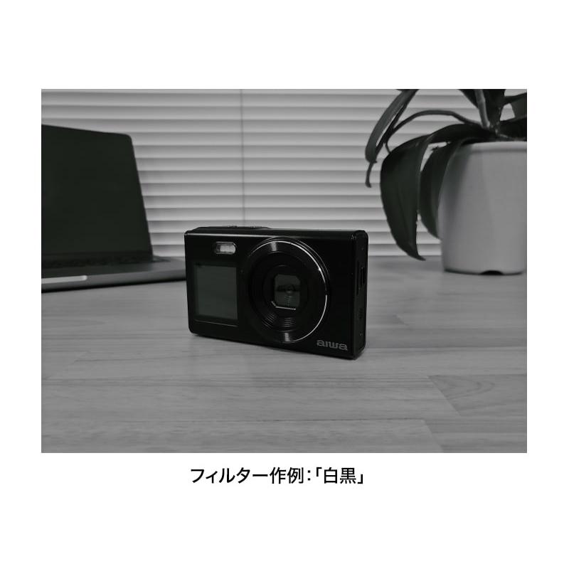 aiwaデジタル JA5-DCM0003(BK) コンパクトデジタルカメラ aiwa cam DCB-2 ブラック(1600万画素CMOSセ…_7