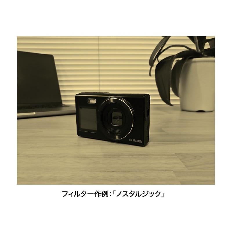 aiwaデジタル JA5-DCM0003(BK) コンパクトデジタルカメラ aiwa cam DCB-2 ブラック(1600万画素CMOSセ…_9