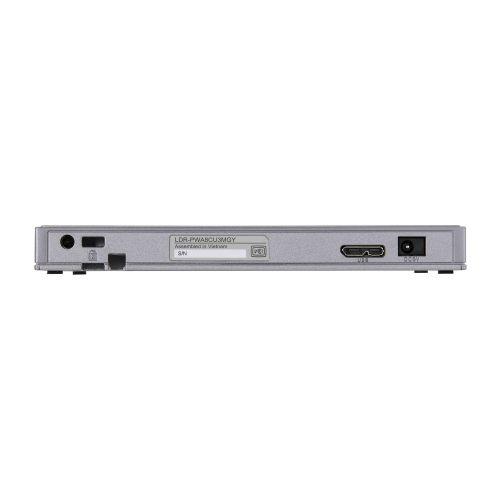 Logitec LDR-PWA8CU3MGY ポータブルDVDドライブ/ USB Type-C/ Mac向け/ グレー_2