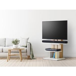朝日木材加工 WS-C590-DB キャスター付き自立TVスタンド 木製 2455V用 ダークブラウンの画像