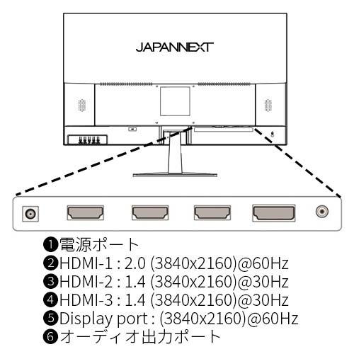 正規品 【在庫目安：あり】 JAPANNEXT JN-IPS2706UHDR 液晶ディスプレイ 27型/ 3840×2160/ HDMI×3、DP×1/ ブラック/ ス… 【3247685107】(18823円)