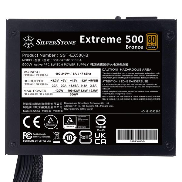 SilverStone SST-EX500-B SFX電源 500W : PodPark Yahoo!店 - 通販