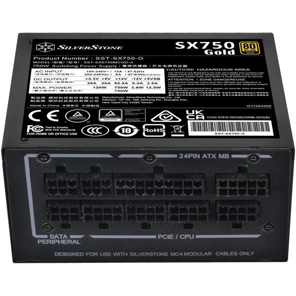 SilverStone SST-SX750-G SFX電源 750Wの画像