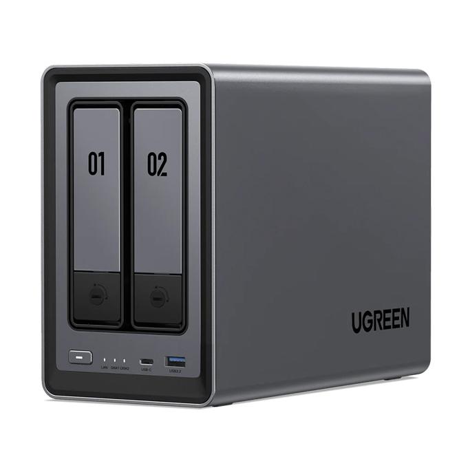 UGREEN 第12世代 N series 4コアCPU搭載 2.5GbE 2ベイNAS ディスクレス 