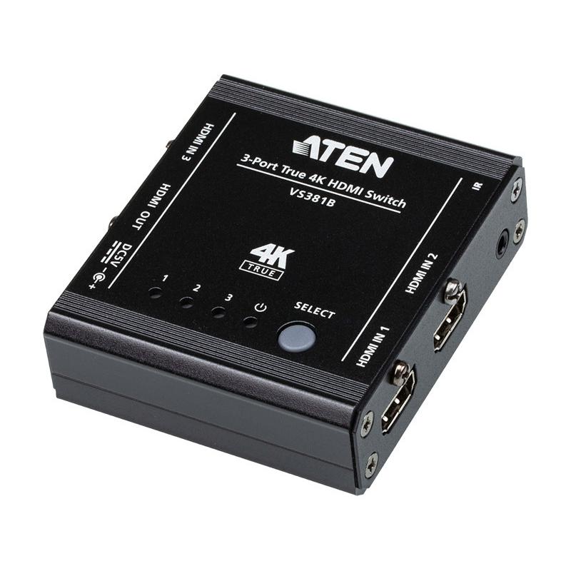ATEN VS381B 3入力HDMIスイッチャー（4K60p対応）