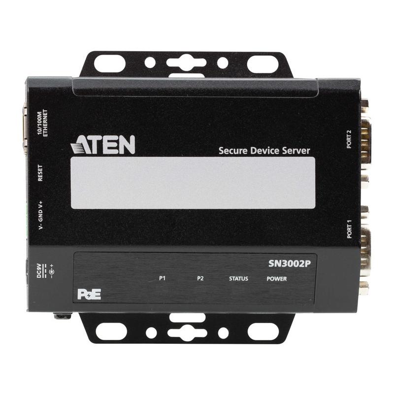 ATEN SN3002P 2ポート シリアルデバイスサーバー（PoE対応）の画像