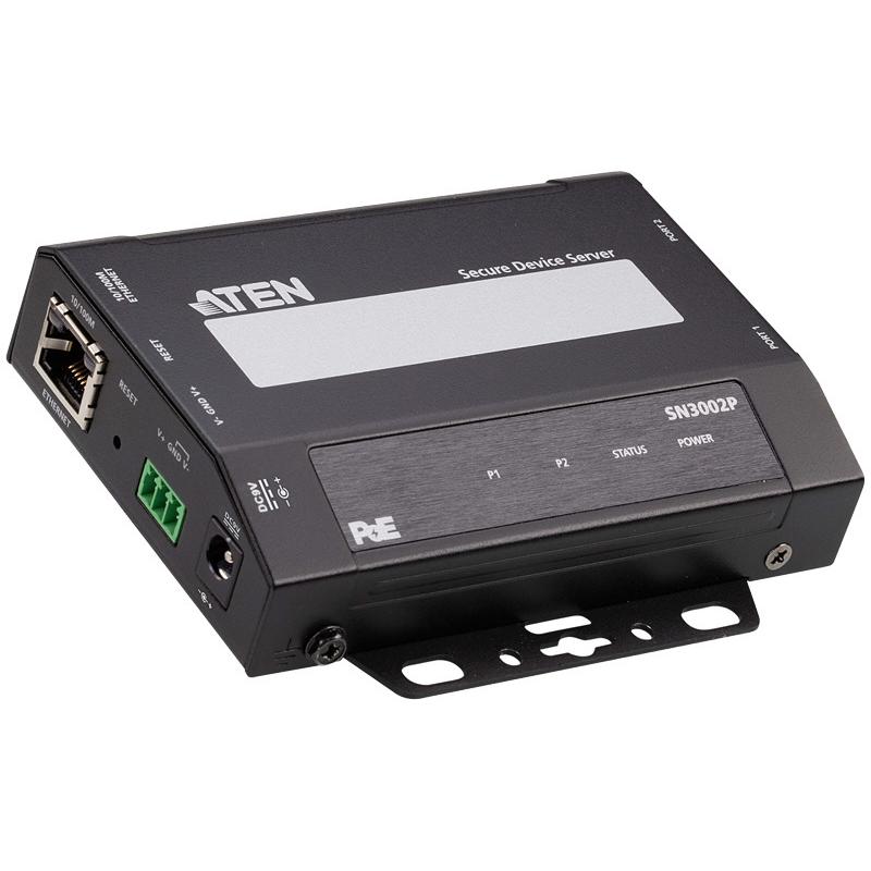ATEN SN3002P 2ポート シリアルデバイスサーバー（PoE対応）の画像